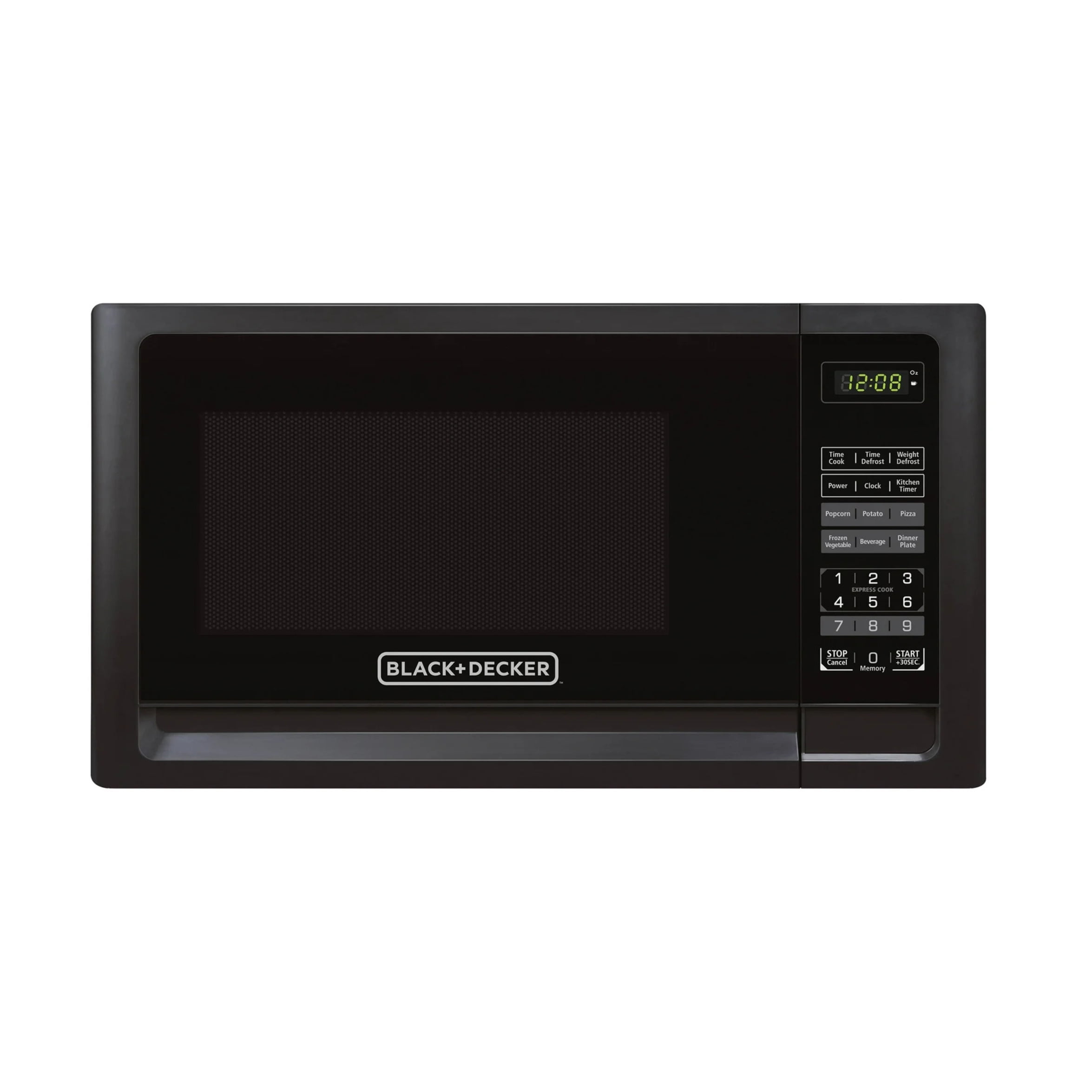 BLACK+DECKER 0.7 cu ft Countertop Microwave Ovens in Black
