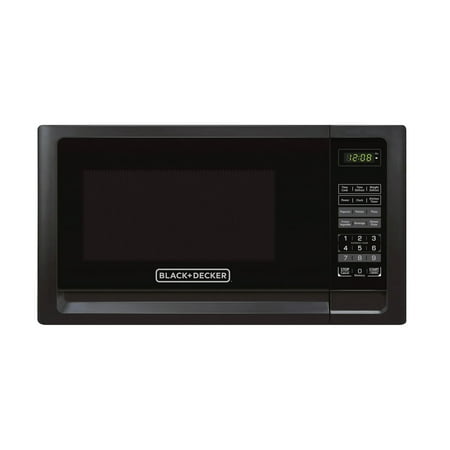 BLACK+DECKER 0.7 cu ft Countertop Microwave Ovens in Black