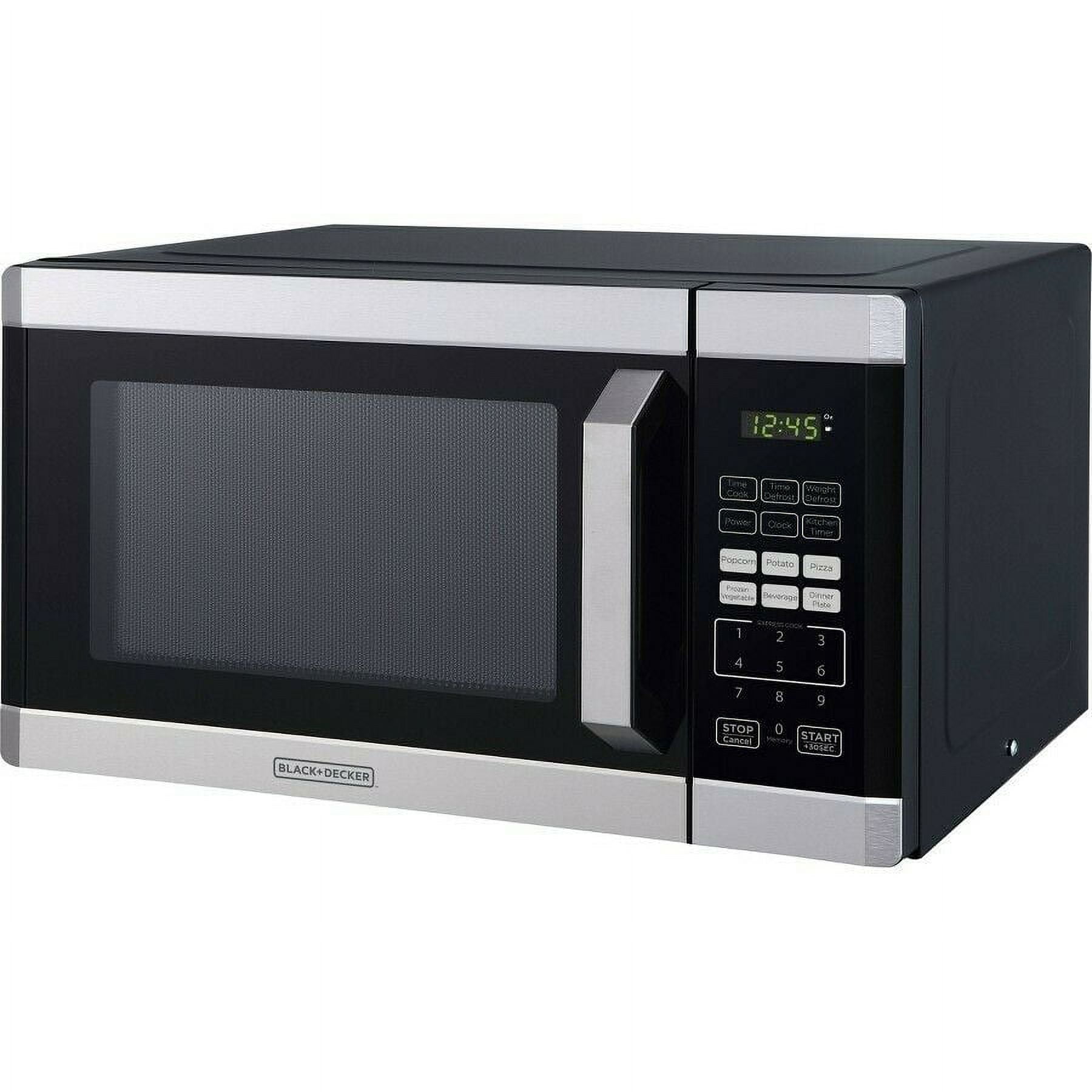 BLACK+DECKER 0.9 cu ft Microwave Oven in Stainless Steel