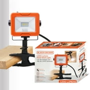 BLACK+DECKER 1,000 Lumens AC Plug-in LED Panel Work Light with Clamp Base