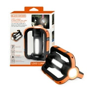 BLACK+DECKER 1,000 Lumens USB Rechargeable Clip-on + Magnetic 3-Sided COB Utility Light