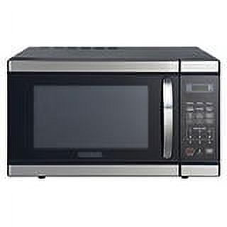 BLACK+DECKER 1.1 cu ft Countertop Microwave Oven in Stainless Steel
