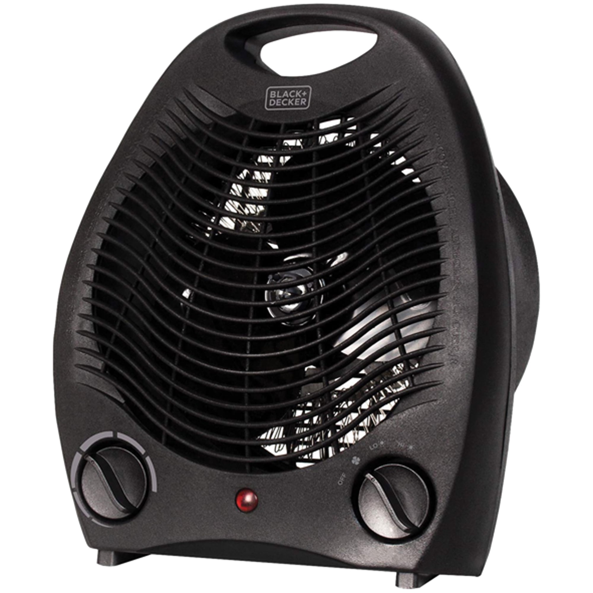 BLACK+DECKER 1,500-Watt-Max Personal Desktop Heater with Fan Setting, Black