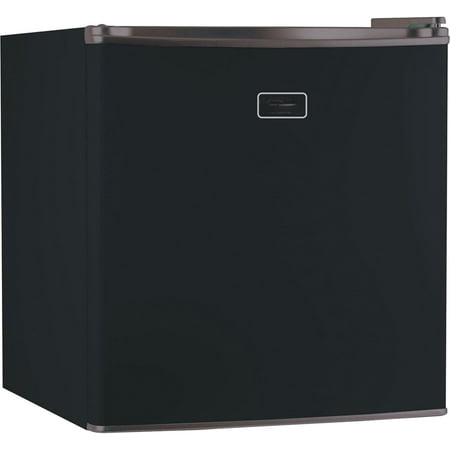 BLACK DECKER 1.7 Cu. Ft. Compact Refrigerator, ENERGY STAR Certified, Single Door Mini Fridge with Chiller Compartment, Personal Fridge for Home or Dorm Room, R600a Refrigerant, BCRK17B, Black