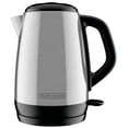 thumbnail interactive-video image 1 of BLACK+DECKER 1.7 Liter Electric Cordless Kettle, Stainless Steel, 1 of 7