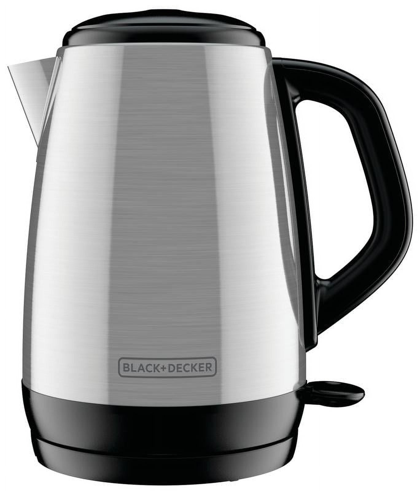 BLACK & DECKER STAINLESS STEEL ELECTRIC CORDLESS KETTLE RED  CK1500R/BRAND NEW
