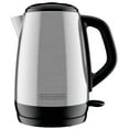 thumbnail image 1 of Open Box BLACK+DECKER 1.7 Liter Electric Cordless Kettle, Stainless Steel, 1 of 8