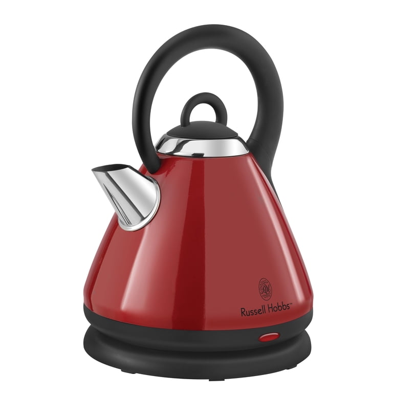 BLACK+DECKER 1.7L Stainless Steel Electric Cordless Kettle, Red