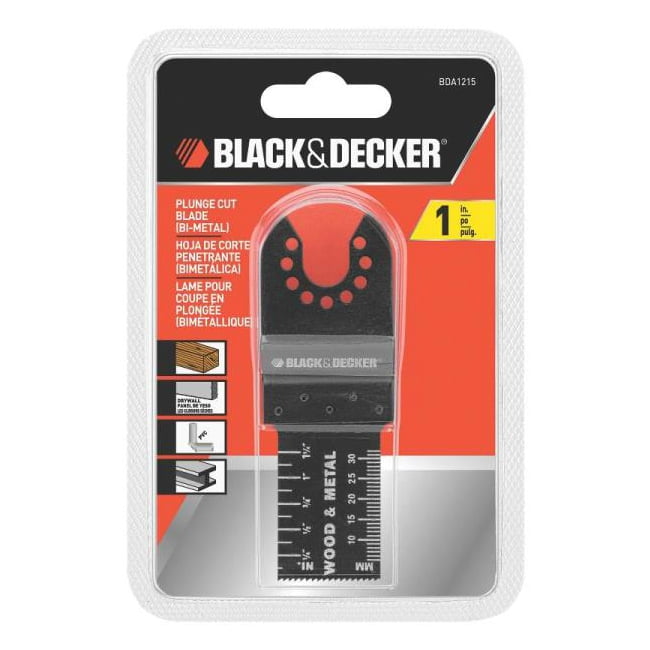 BLACK+DECKER 1" Wood and Metal Plunge Cut Bi-Metal Blade, BDA1215