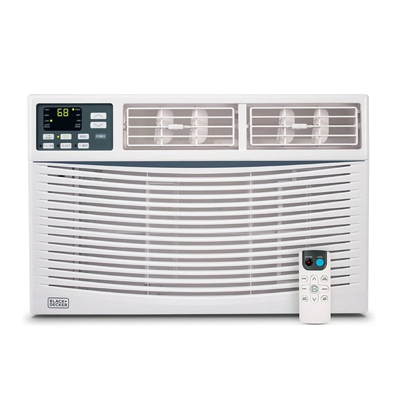 BLACK+DECKER BWAC10WTB 10,000 BTU Window Air Conditioner Unit, AC Cools Up to 450 Square Feet, Energy Efficient, White