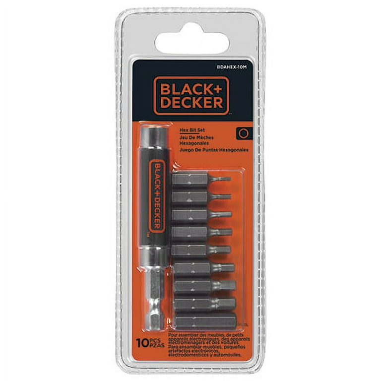 BLACK DECKER 10 Piece Allen Key Set BDAHEX 10M Walmart