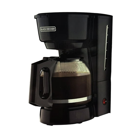 BLACK+DECKER 12-Cup Coffee Maker with Easy On/Off Switch, Easy Pour, Non-Drip Carafe with Removable Filter Basket, Vortex Technology, Black