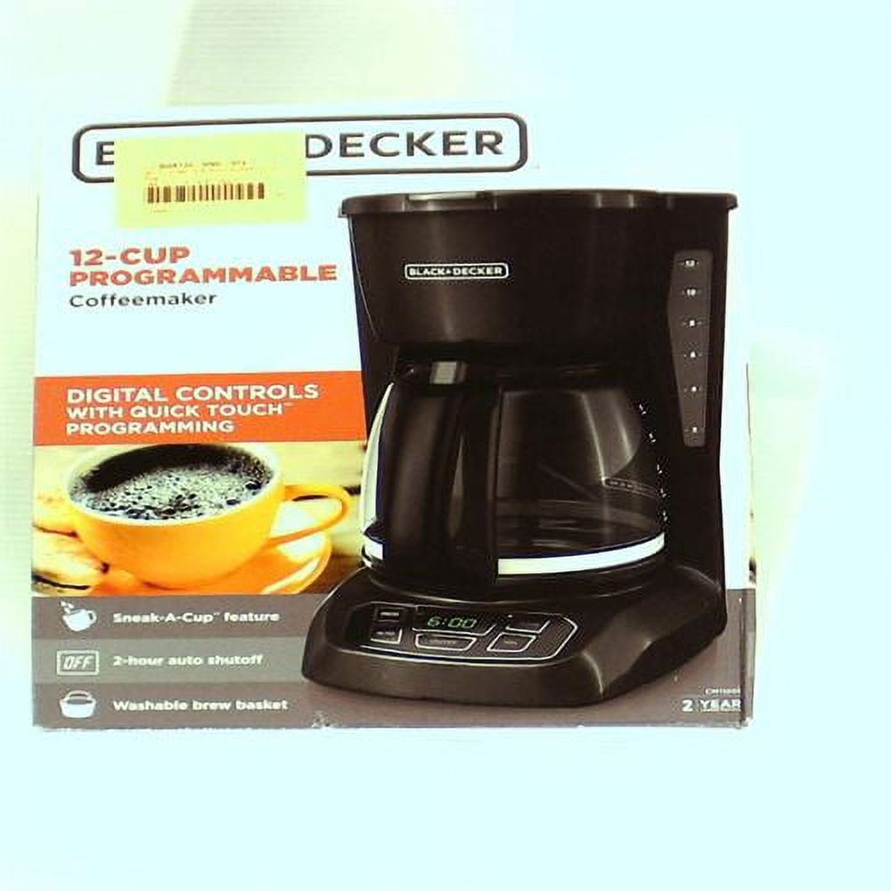 Black & Decker Coffee Maker 12-Cup Programmable CM1160-B 692619431414