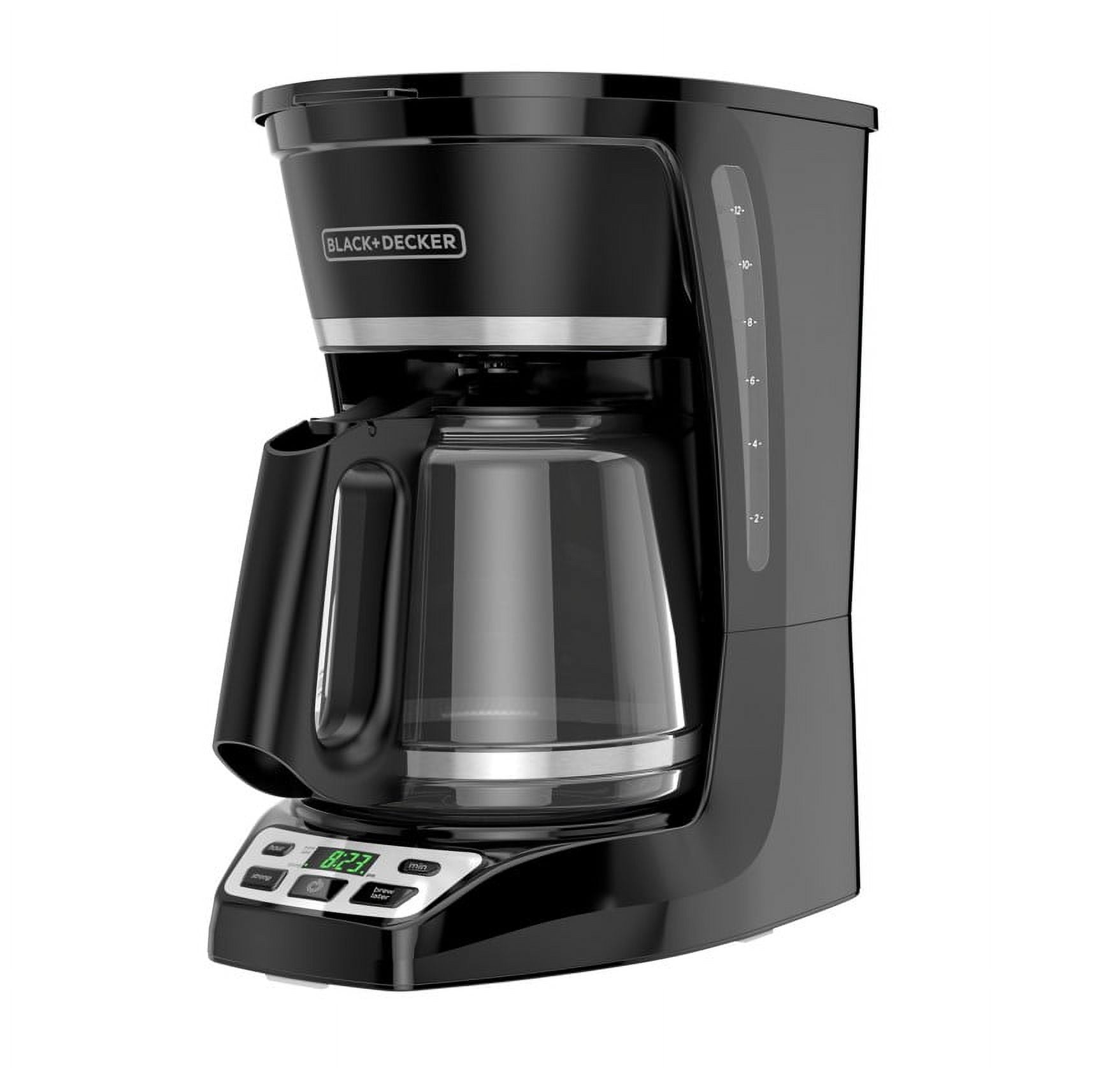 BLACK+DECKER 12-Cup* Programmable Coffeemaker, Black, CM1070B-1 BLACK+DECKER 12-Cup* Programmable Coffeemaker, Black, CM1070B-1