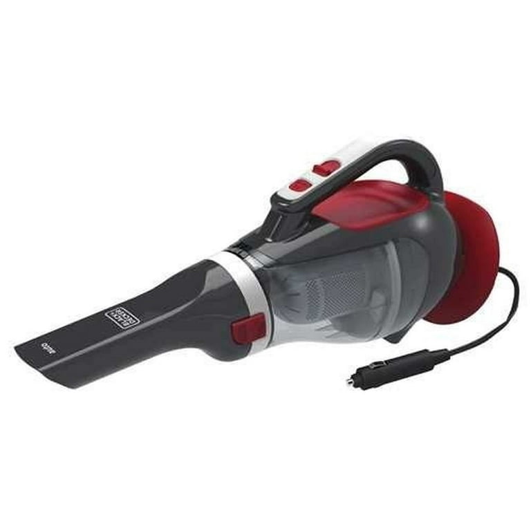 Black Decker DustBuster BDH1220AV Portable Vacuum Cleaner 10.50 W Air Watts  20.60 fl oz 16 ft Cable Length Washable DC Supply 12 V DC Red Gray - Office  Depot