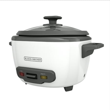 BLACK+DECKER 14-Cup Cooked/7-Cup Uncooked Rice Cooker and Food Steamer, White, RC514