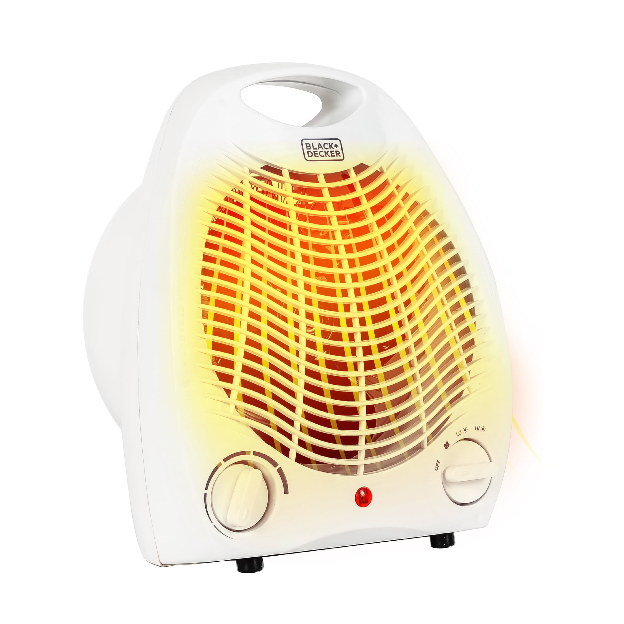 BLACK+DECKER 1500W Portable Indoor Personal Desktop Space Heater, White -  Walmart.com