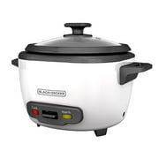 BLACK+DECKER 16-Cup Rice Cooker, White