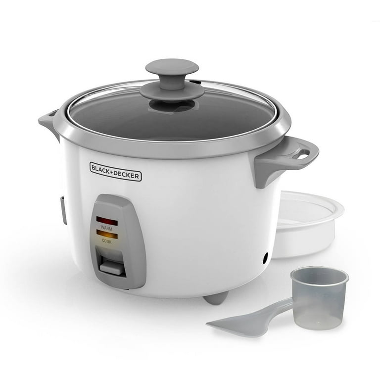  BLACK+DECKER Rice Cooker 3 Cups Cooked (1.5 Cups