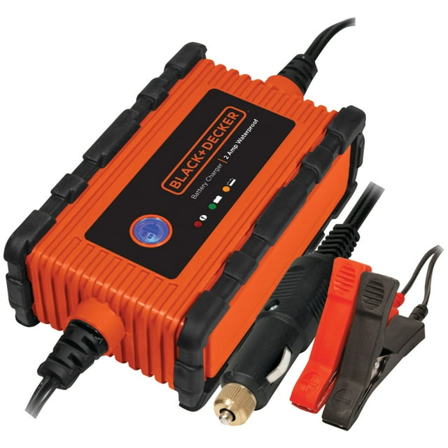 BLACK + DECKER 2 Amp Waterproof Battery Charger/Maintainer (BC2WBD ...