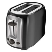 BLACK+DECKER 2-Slice Extra Wide Slot Toaster, Black/Silver, TR1278B