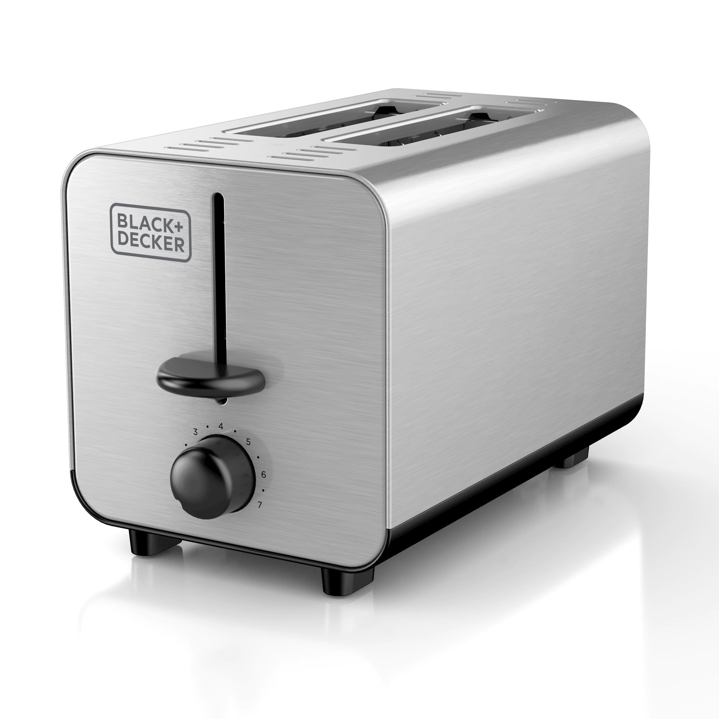 2-Slice Toaster Black with Stainless