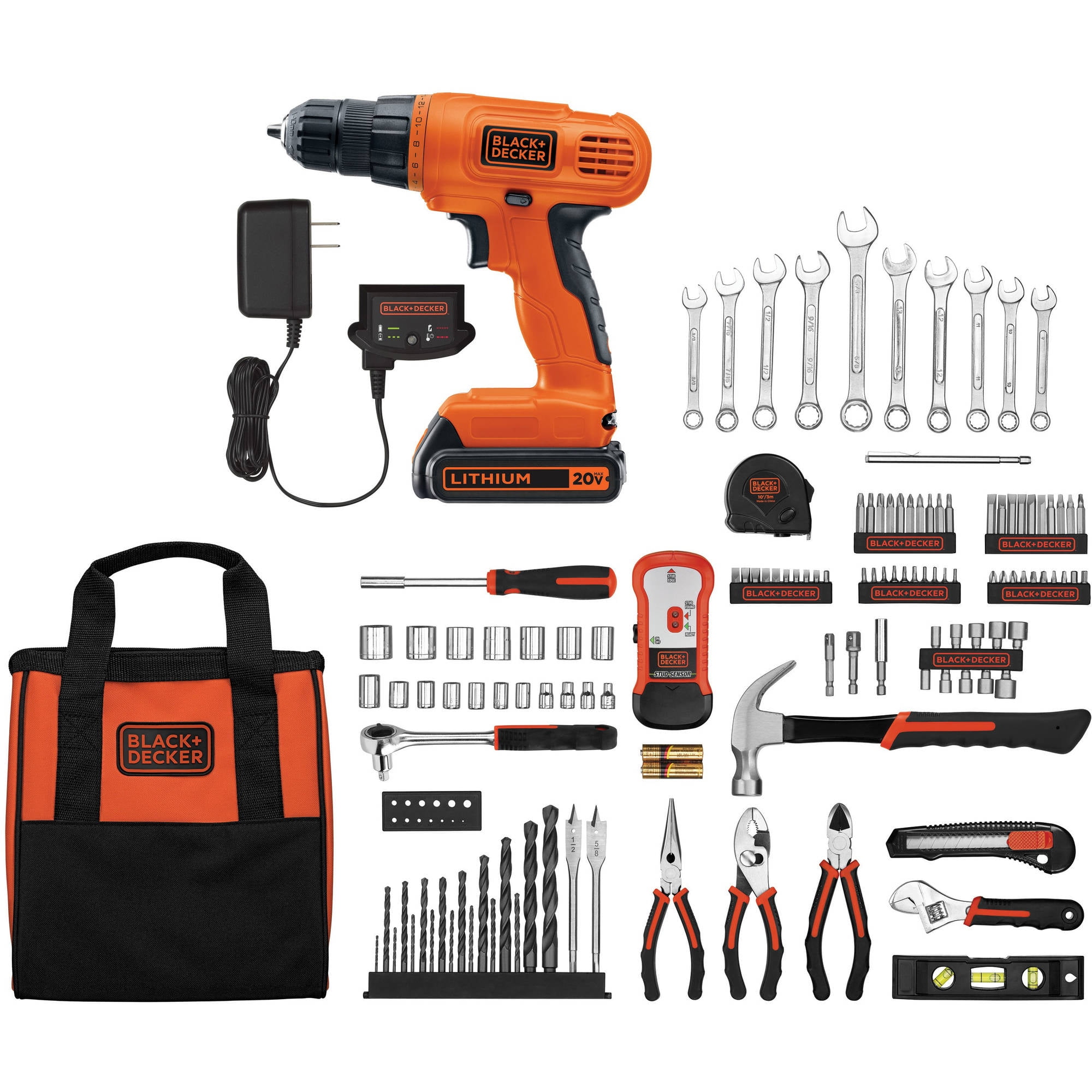 BLACK+DECKER LDX120PK 20V Cordless Drill and Project Kit for sale