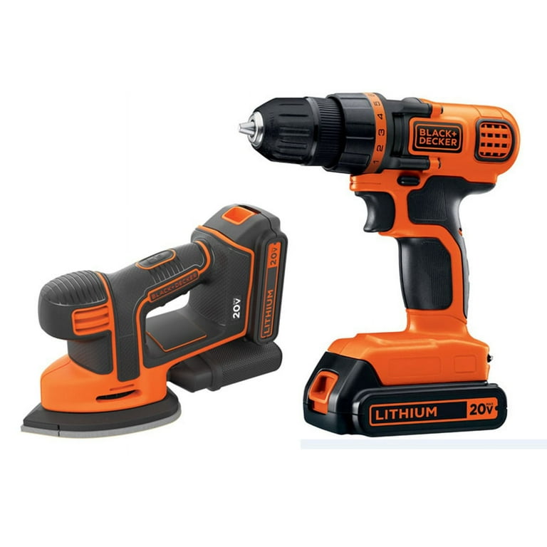 Buy Black + Decker Cordless Hammer Drill & Mouse with Batteries