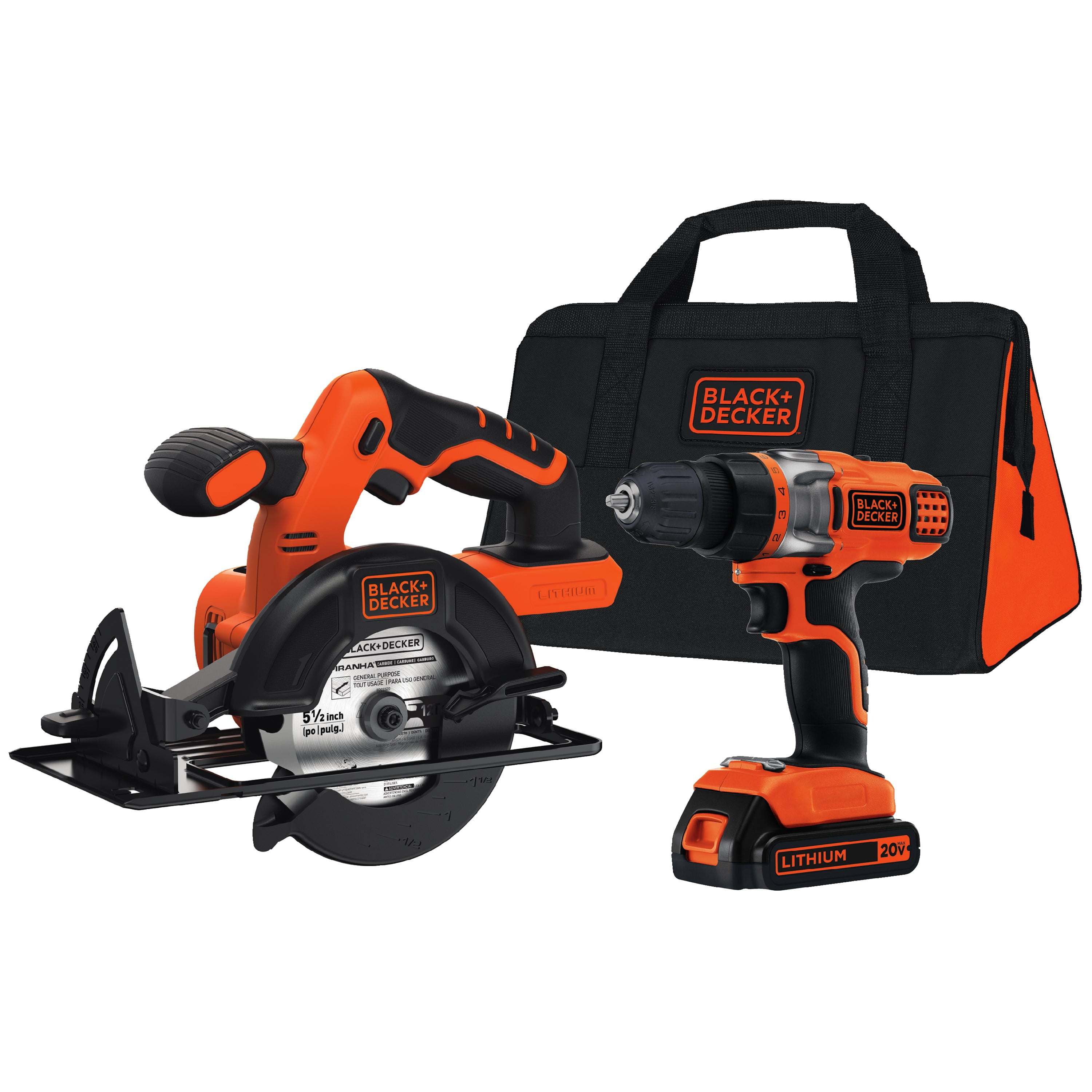 BLACK+DECKER 20V MAX Cordless Drill and Impact Driver, Power Tool Combo Kit  with Battery and Charger (BD2KITCDDI) - Yahoo Shopping