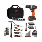 BLACK+DECKER 20V Drill/Driver, 1.5Ah, 83 Piece Set, Battery and Charger Included