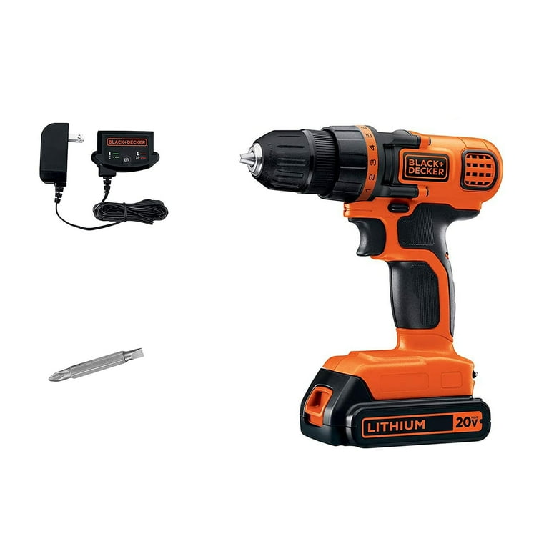 BLACK DECKER 20V MAX Cordless Drill Driver 3 8 Inch LDX120C Walmart