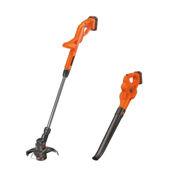 BLACK+DECKER 20V MAX* Leaf Blower and String Trimmer Combo Kit with 1 Battery Included, (BCK279D1)