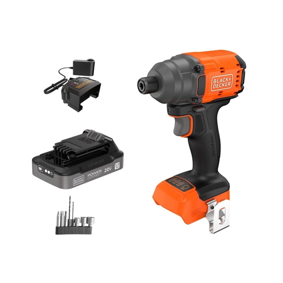 BLACK+DECKER 20V MAX* POWERCONNECT Cordless Brushless Impact Driver Kit (Battery & Charger Included)