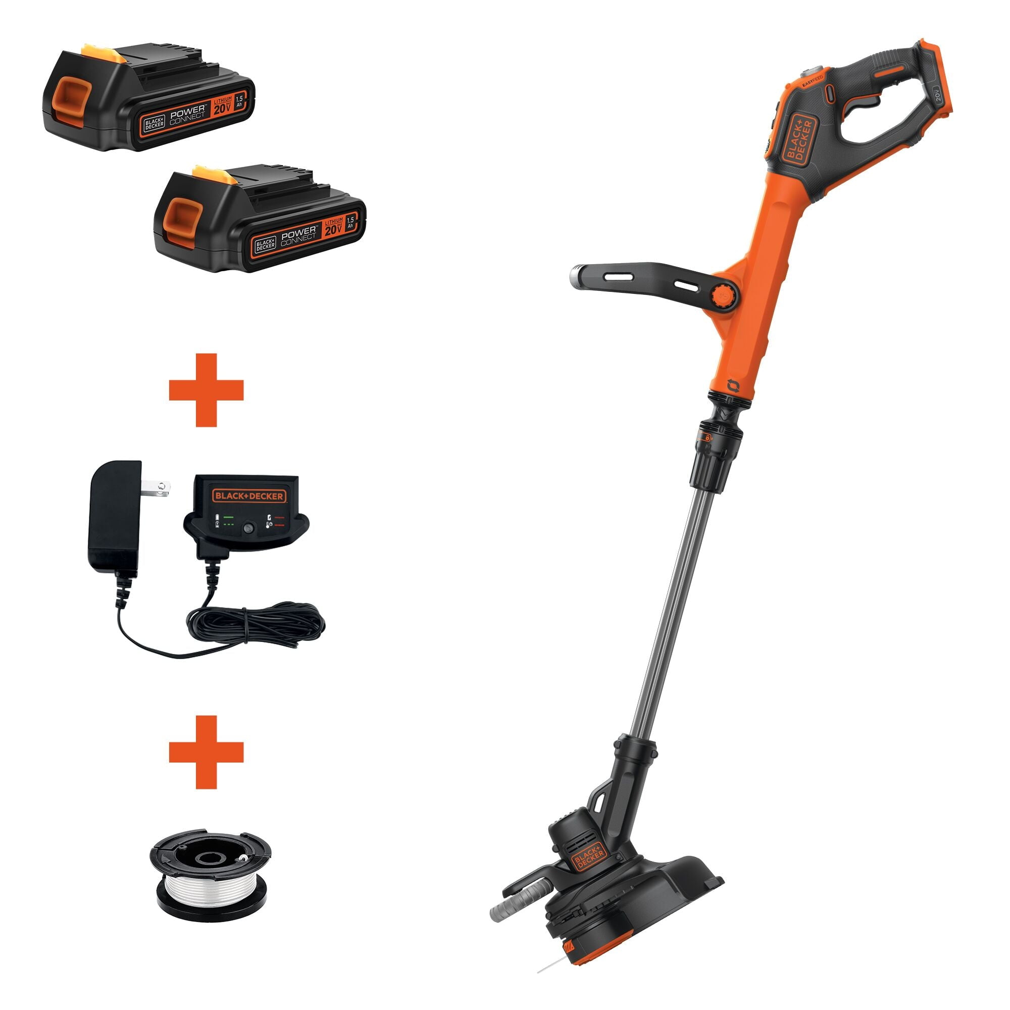 BLACK DECKER LST300 20V MAX Lithium 12 in. Trimmer Edger Walmart