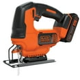 thumbnail image 1 of BLACK+DECKER 20V MAX* POWERCONNECT Cordless Variable Speed Jigsaw Kit, BDCJS20C, 1 of 56