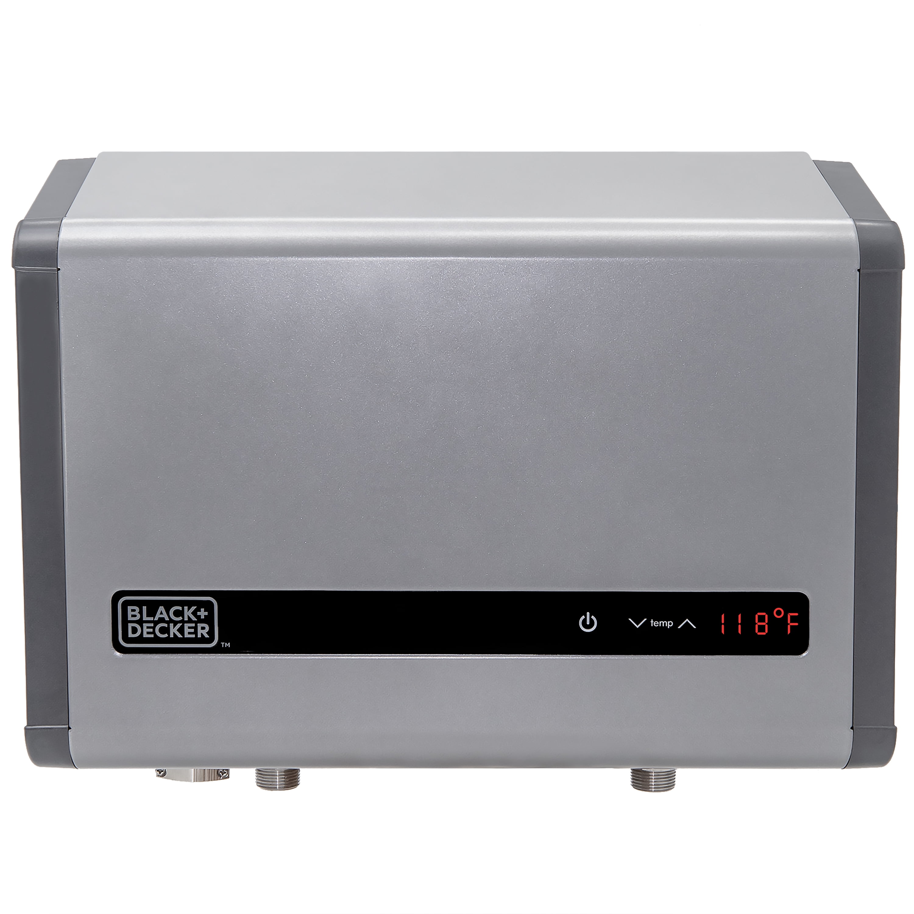 Compact Gray Stainless Steel Electric Tankless Water Heater