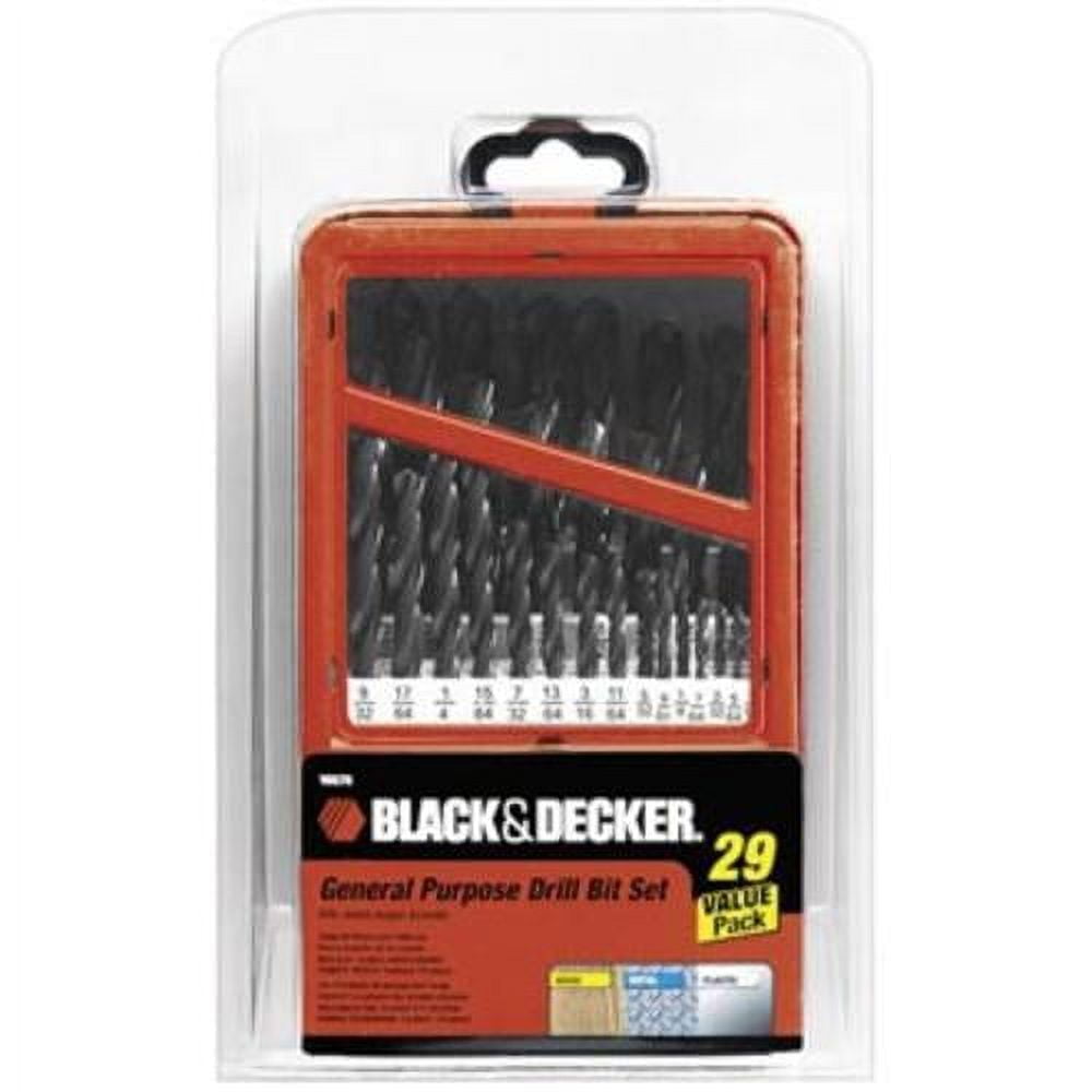 BLACK+DECKER 29-Piece Metal Drill Bit Set, 15575S