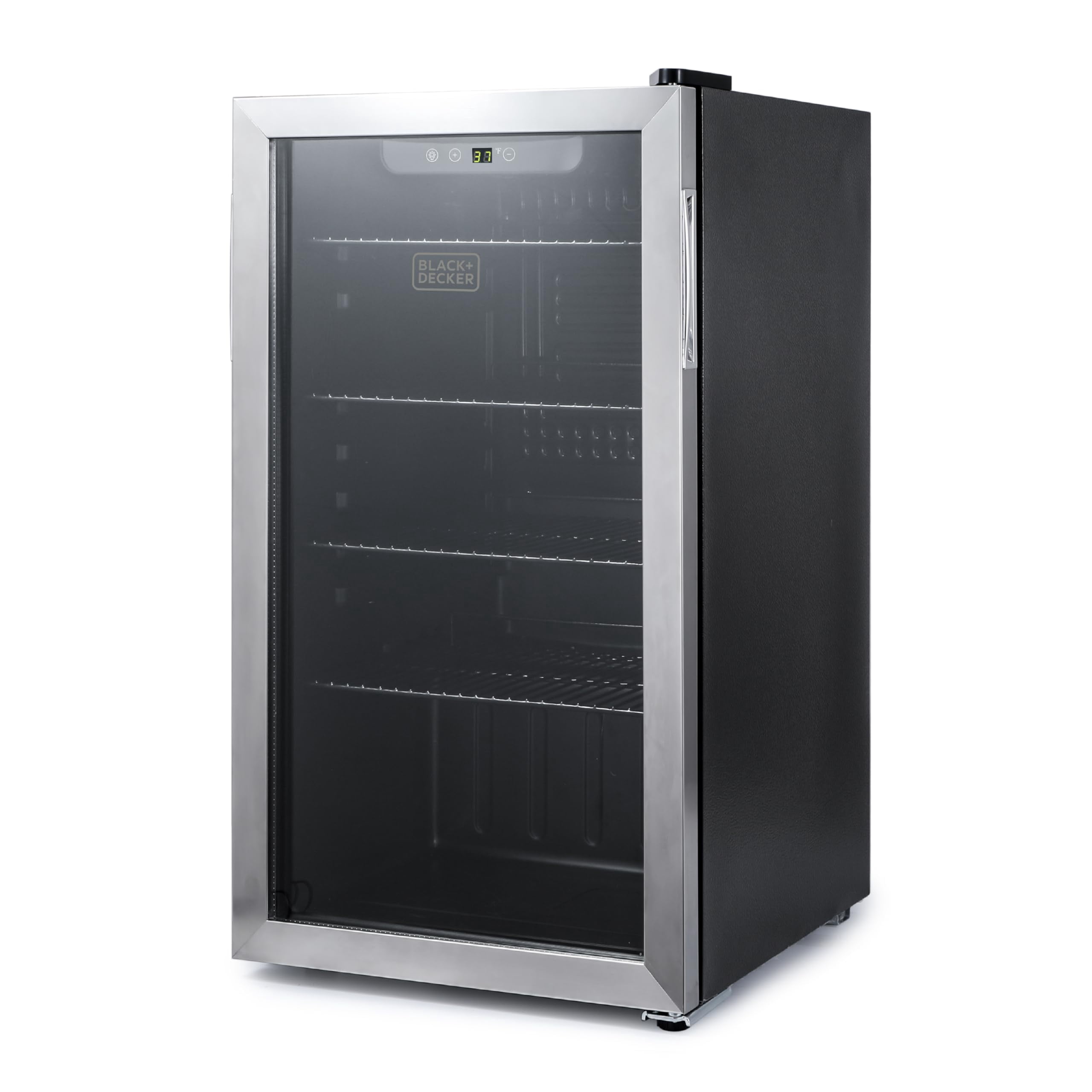 BLACK+DECKER 3.3 Cu. Ft. Beverage Cooler, Beverage Fridge with 112-Can Capacity