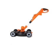 BLACK+DECKER 3-in-1 12-inch Corded Electric String Trimmer, Edger & Lawn Mower, 6.5-Amp (MTE912)