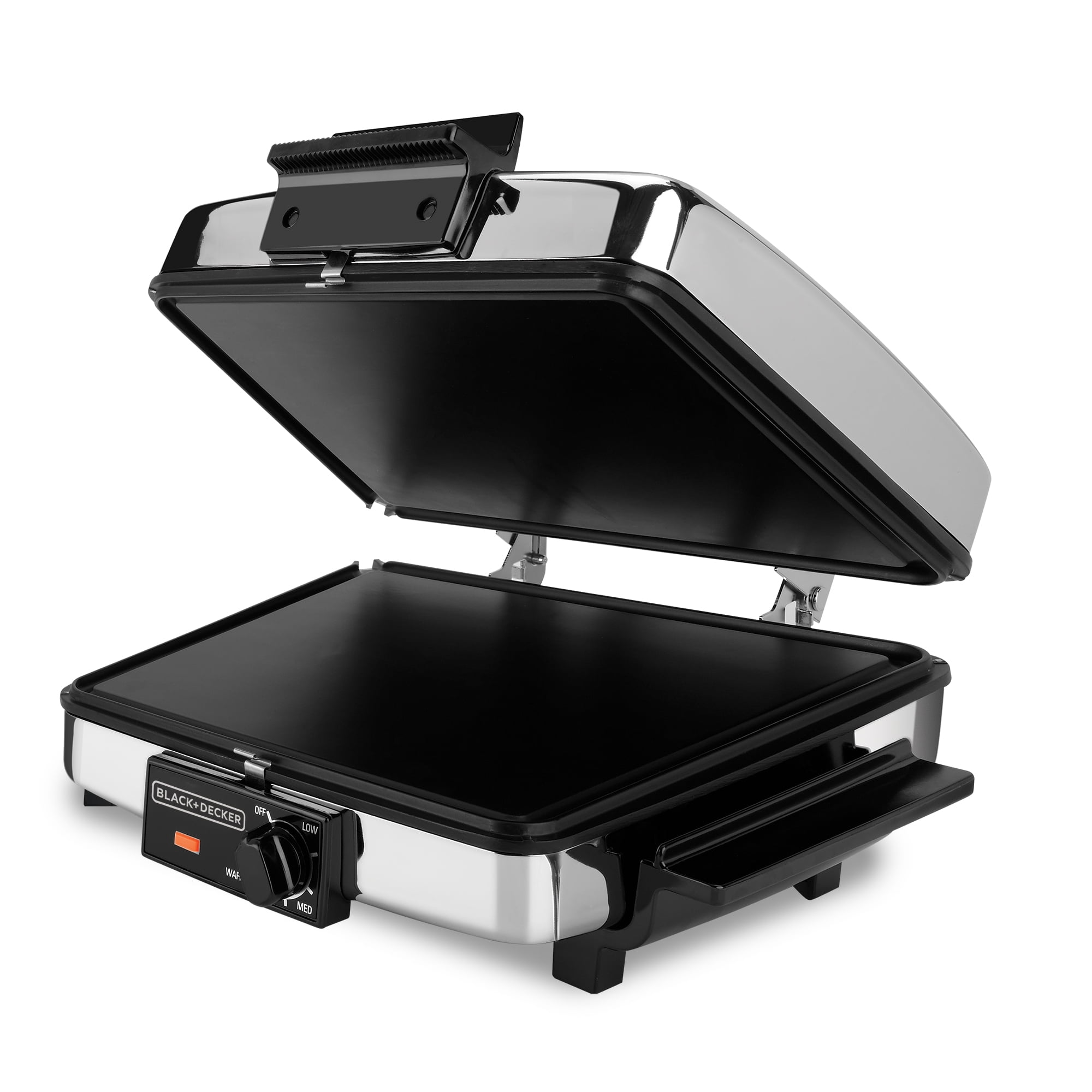 BLACK+DECKER 3-in-1 Waffle Maker & Indoor Grill/Griddle, Stainless