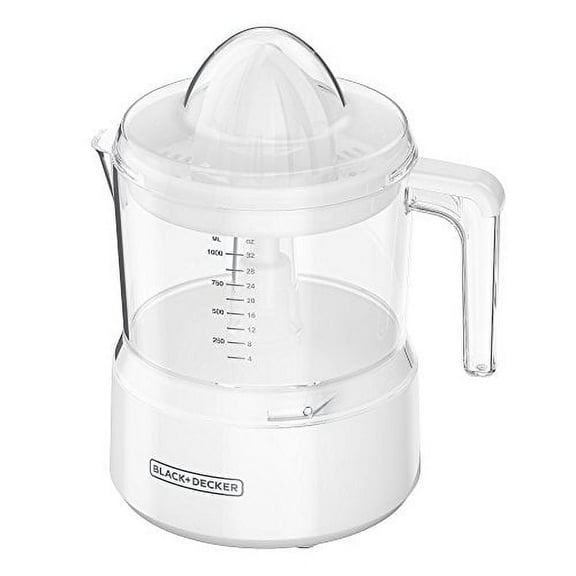 BLACK+DECKER 32oz Citrus Juicer, White, CJ650W,Small