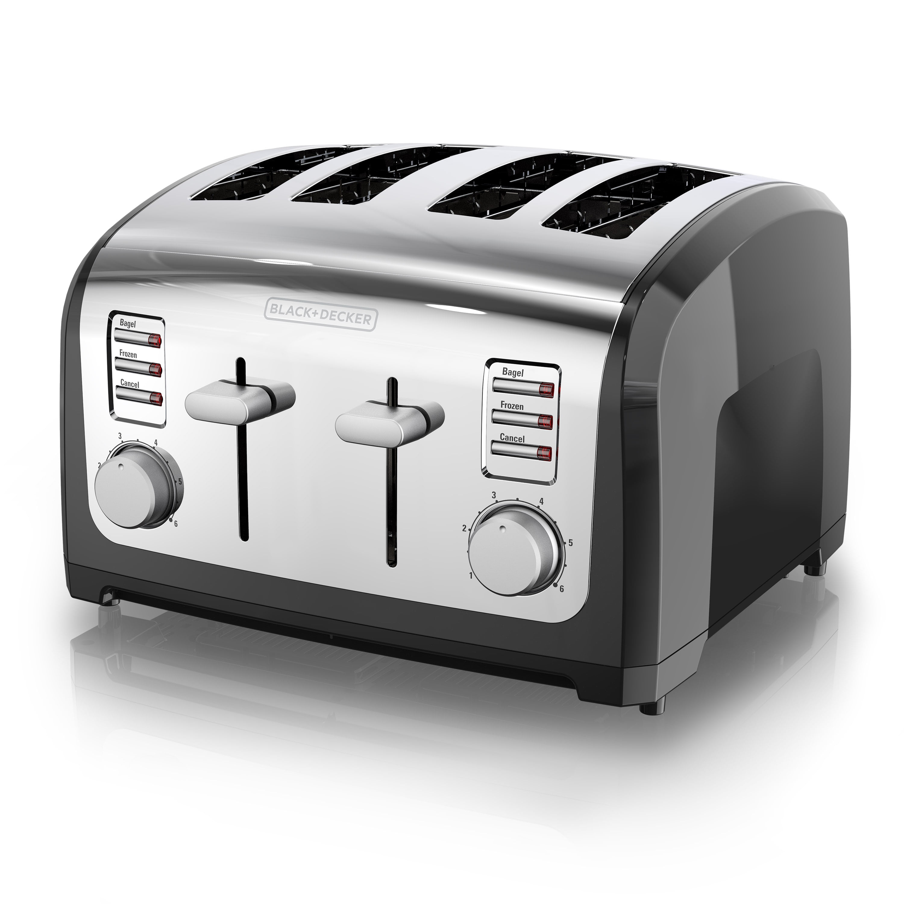 black & decker et304-b5 stainless steel cool touch 4 slice toaster 220v n0t  for usa