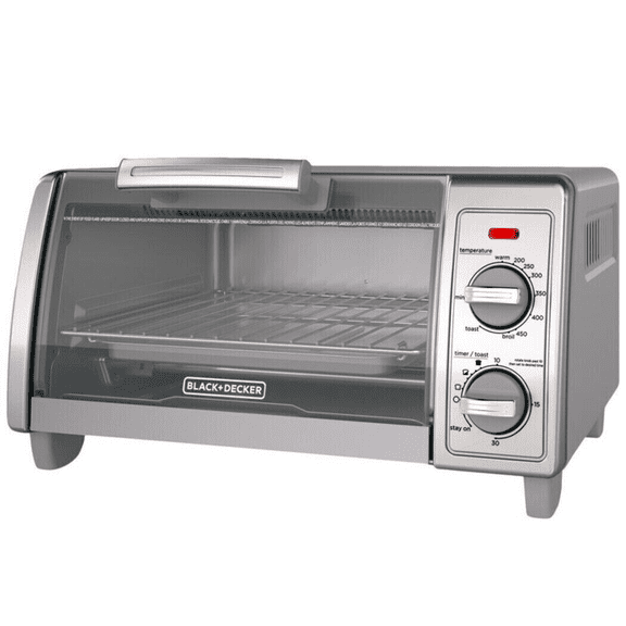 BLACK+DECKER 4 Slice Toaster Oven Stainless Steel TO1701SG