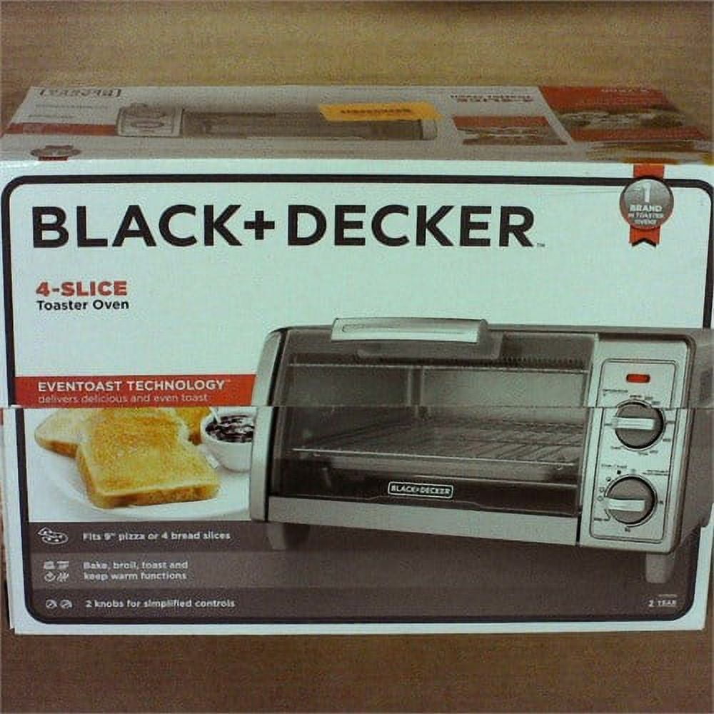BLACK+DECKER 4 Slice Toaster Oven Stainless Steel TO1700SG - New (tt)