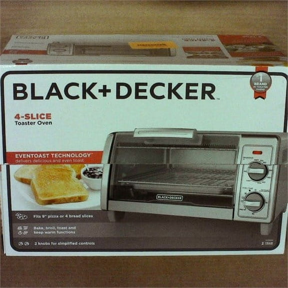 BLACK+DECKER 4 Slice Toaster Oven Stainless Steel TO1700SG - New (tt)
