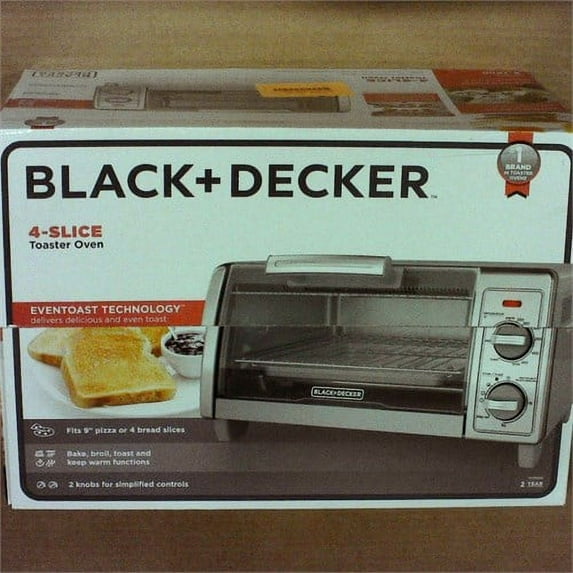 BLACK+DECKER 4 Slice Toaster Oven Stainless Steel TO1700SG - New (tt)