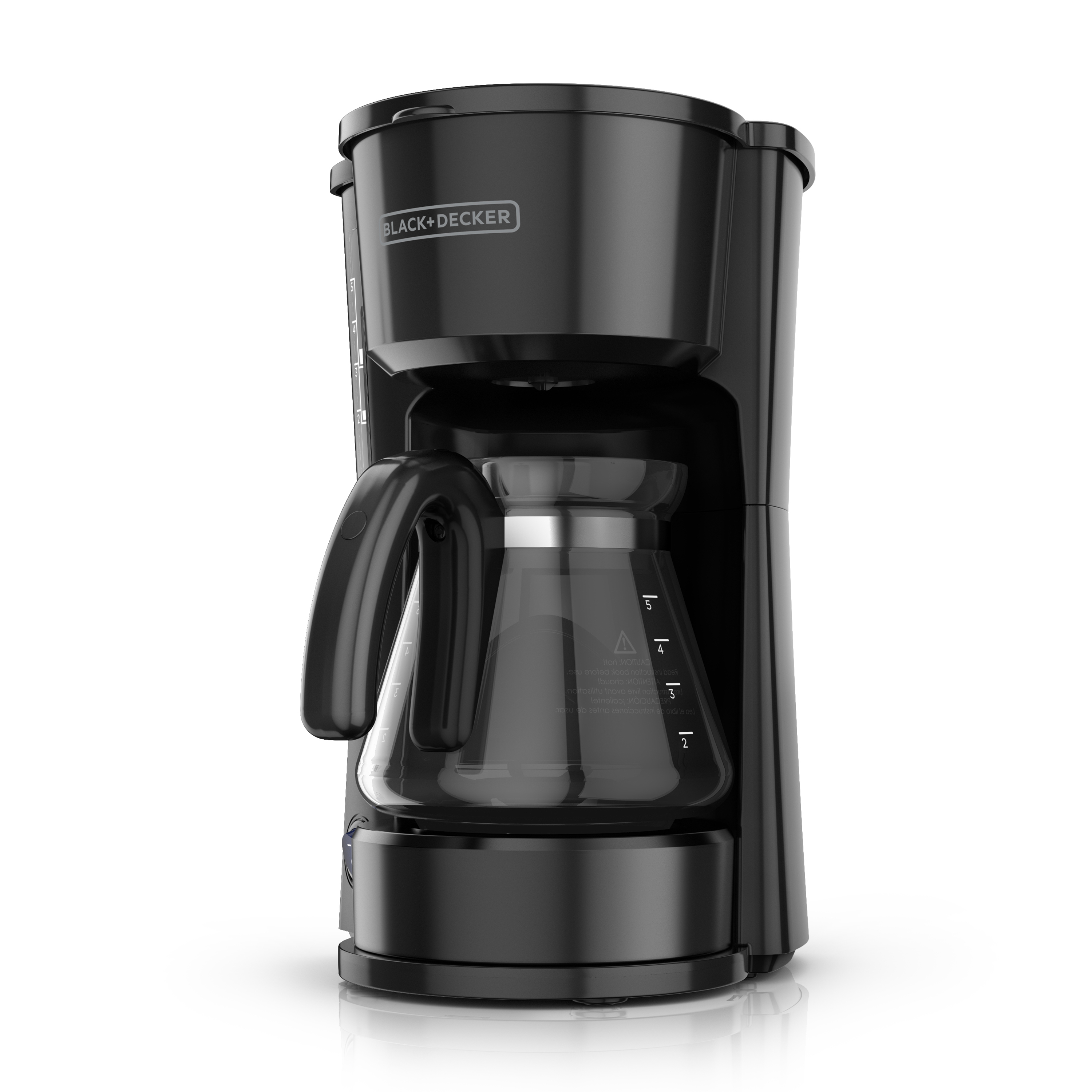 BLACK DECKER 4 in 1 Coffee Station 5 Cup Coffee Maker in Stainless Steel Black
