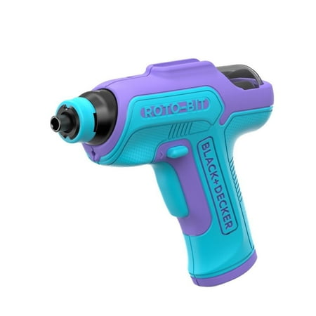 BLACK+DECKER 4V Rotobit Screwdriver Power Screwdrivers (Blue & Purple), BDCS50CBP