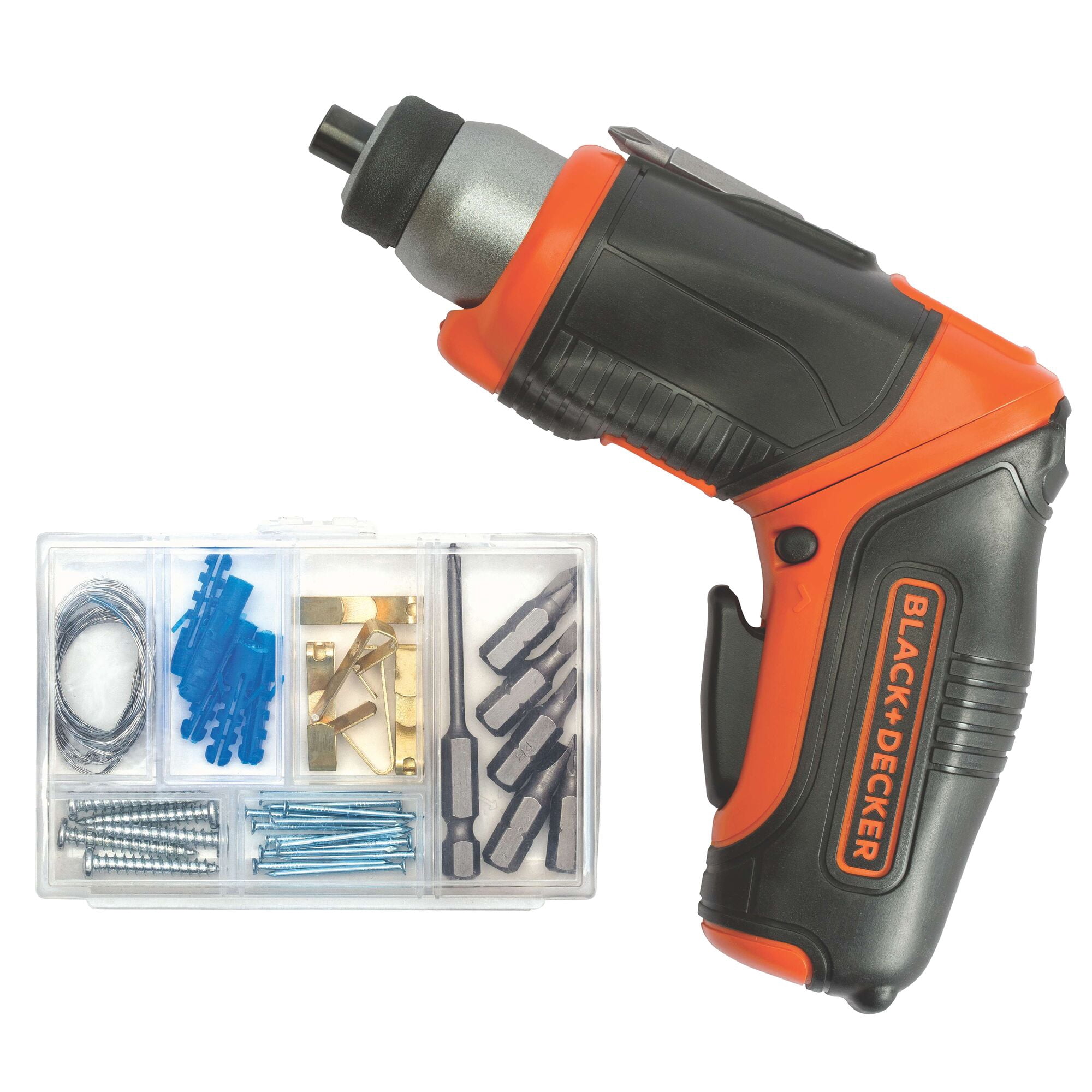 Black And Decker V Max Cordless Screwdriver With Picture-Hanging Kit
