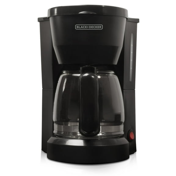 BLACK+DECKER DCM600B 5-Cup Drip Coffeemaker with Glass Carafe, Black